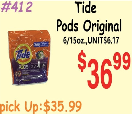 Tide Pods Original 6/156oz