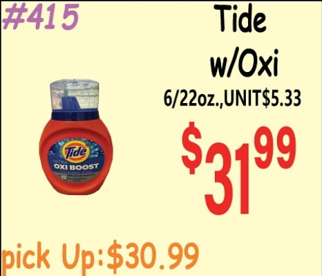 Tide w/Oxi 6/22oz